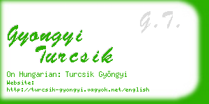 gyongyi turcsik business card