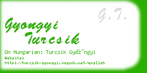 gyongyi turcsik business card